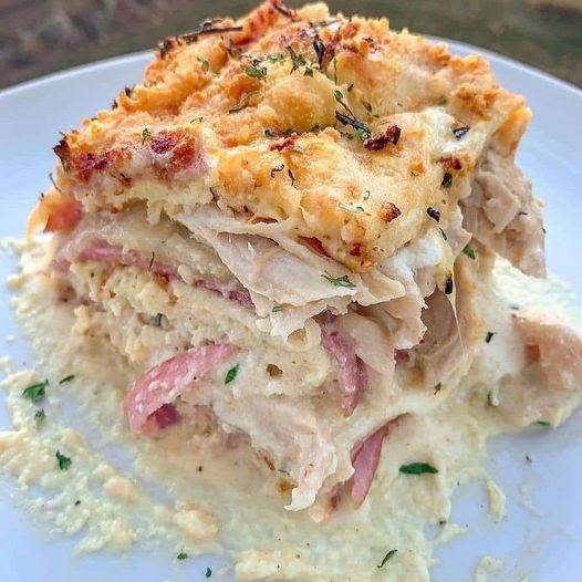 Chicken Cordon Bleu Lasagna