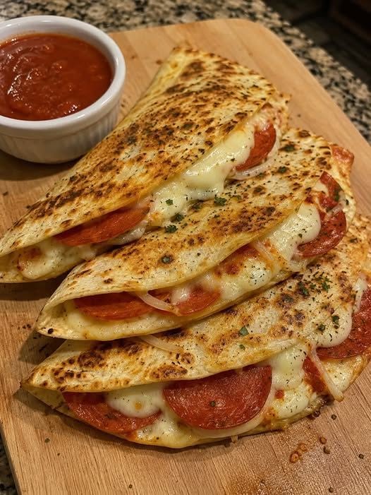 pizza quesadillas