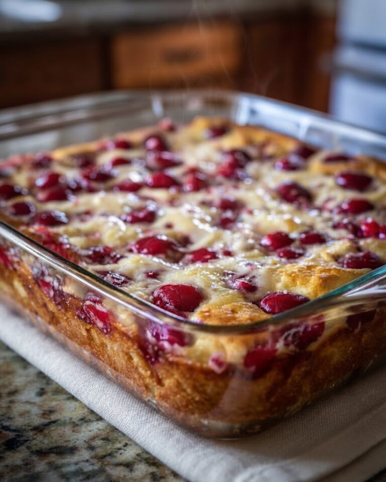 Cherry Custard Dump Cake