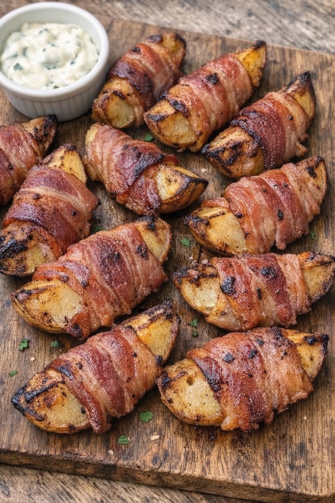 Wrapped Potato Wedges